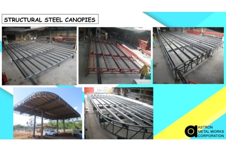 Structural steel canopies by Astron Metal