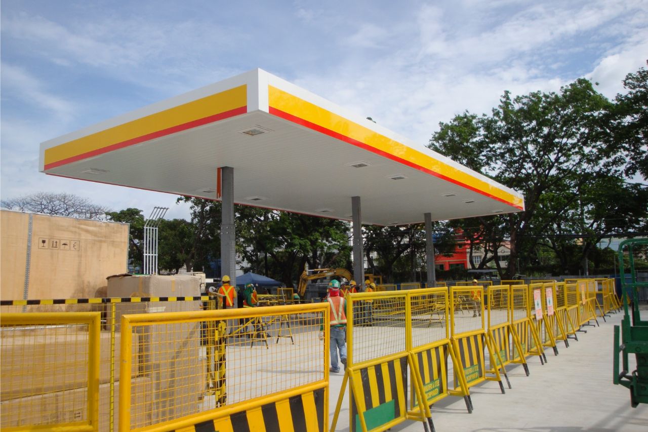 Gas station fixtures Astron Metal Works Corporation